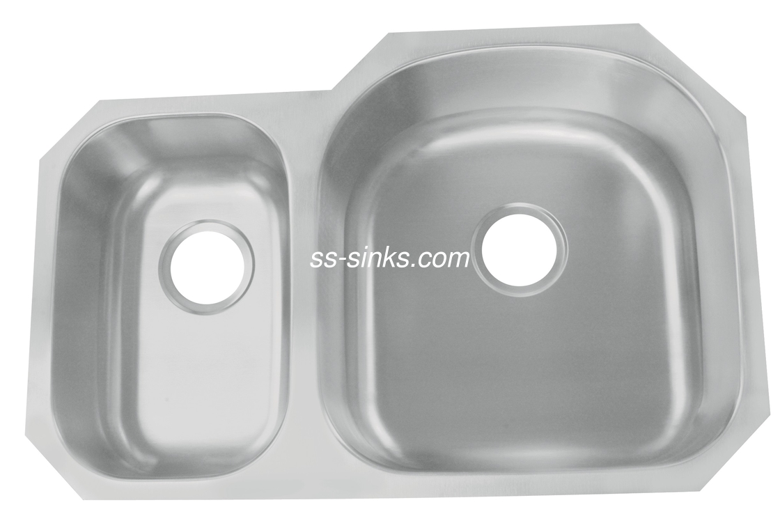 Undermount Double Bowl Drop In Sink 304 Stainless Steel Fully Insulated
