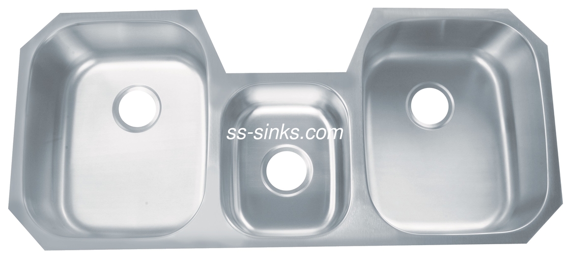 Easy Cleaning Double Bowl Ss Sink 16 Gauge Thickness Undermount Installation