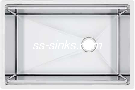Commercial Luxury Kitchen Sinks , Handmade High End Kitchen Sinks Brushed Surface