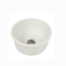 أبيض اللون وعاء دائري واحد الكوارتز حجر بالوعة المطبخ للحمام فتح استنزاف 3-1 / 2 &quot;
