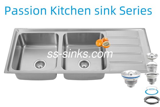 1200 × 500 مم الزاوية الفولاذ المقاوم للصدأ مطبخ حوض الصرف الخلفي وضع الصرف الصحي لمطعم المطبخ الخاص بك