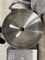 حوض مطبخ دائري 49 سم من الفولاذ المقاوم للصدأ وحوض مطبخ مصقول