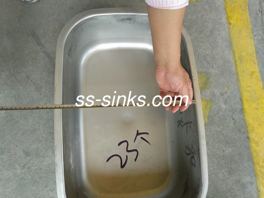 الحجرة تحت التثبيت الفولاذ المقاوم للصدأ مطبخ حوض 220mm عمق للموردين حوض ومنتج عمق 220mm