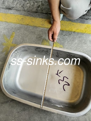 الحجرة تحت التثبيت الفولاذ المقاوم للصدأ مطبخ حوض 220mm عمق للموردين حوض ومنتج عمق 220mm