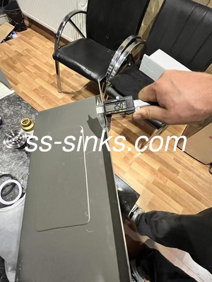 780*430mm وغيرها البناء الحديث المطبخ مستطيل المغسلة المقاوم للصدأ