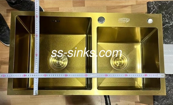 780*430mm وغيرها البناء الحديث المطبخ مستطيل المغسلة المقاوم للصدأ