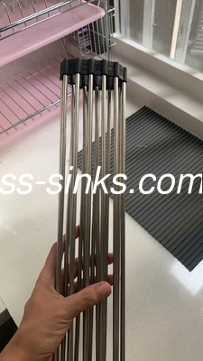 18 مقاس صناعة يدوية المطبخ المغسلة مع وضع الصرف الخلفي أو الوسط عمق وعاء 220mm