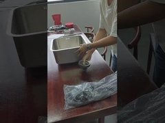 41*41cm مربع الفولاذ المقاوم للصدأ الحوض الواحد المغسلة تحت