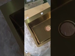 غسيل الفولاذ ذو اللون الذهبي غسيل واحد مزدوج